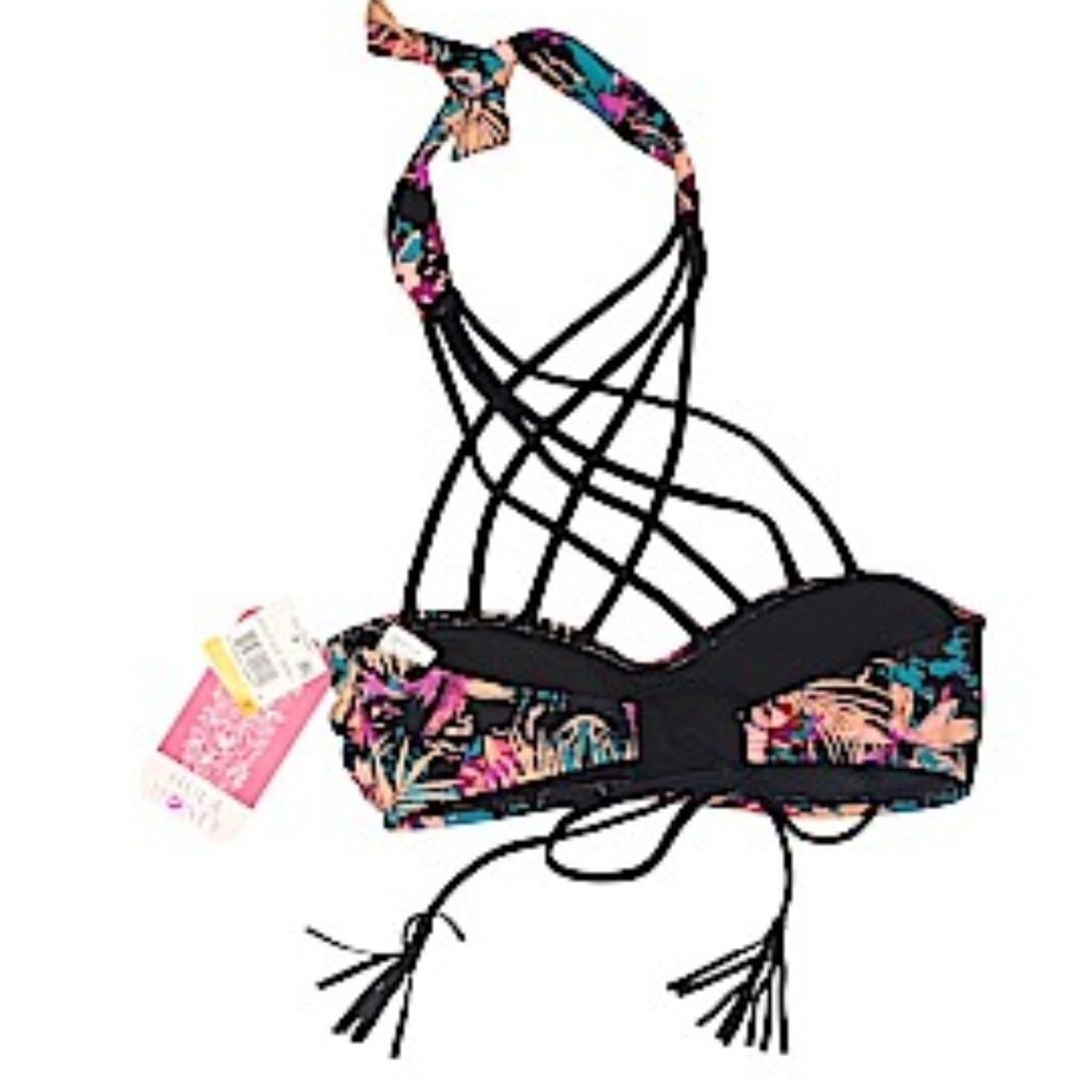 NWT Hula Honey Floral Print Two Piece Bikini Size S - Picture 3 of 6